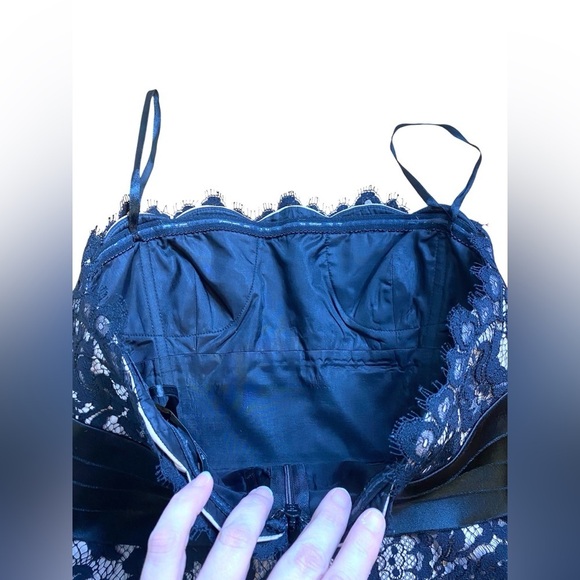 BCBGMAXAZRIA Lace Strapless Cocktail Dress Women’s Size 0 - Picture 7 of 16